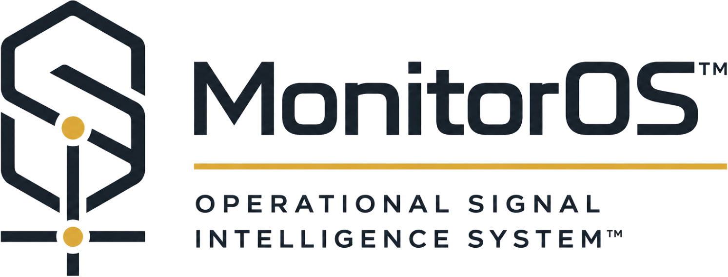 MonitorOS™ — Operational Signal Intelligence System™